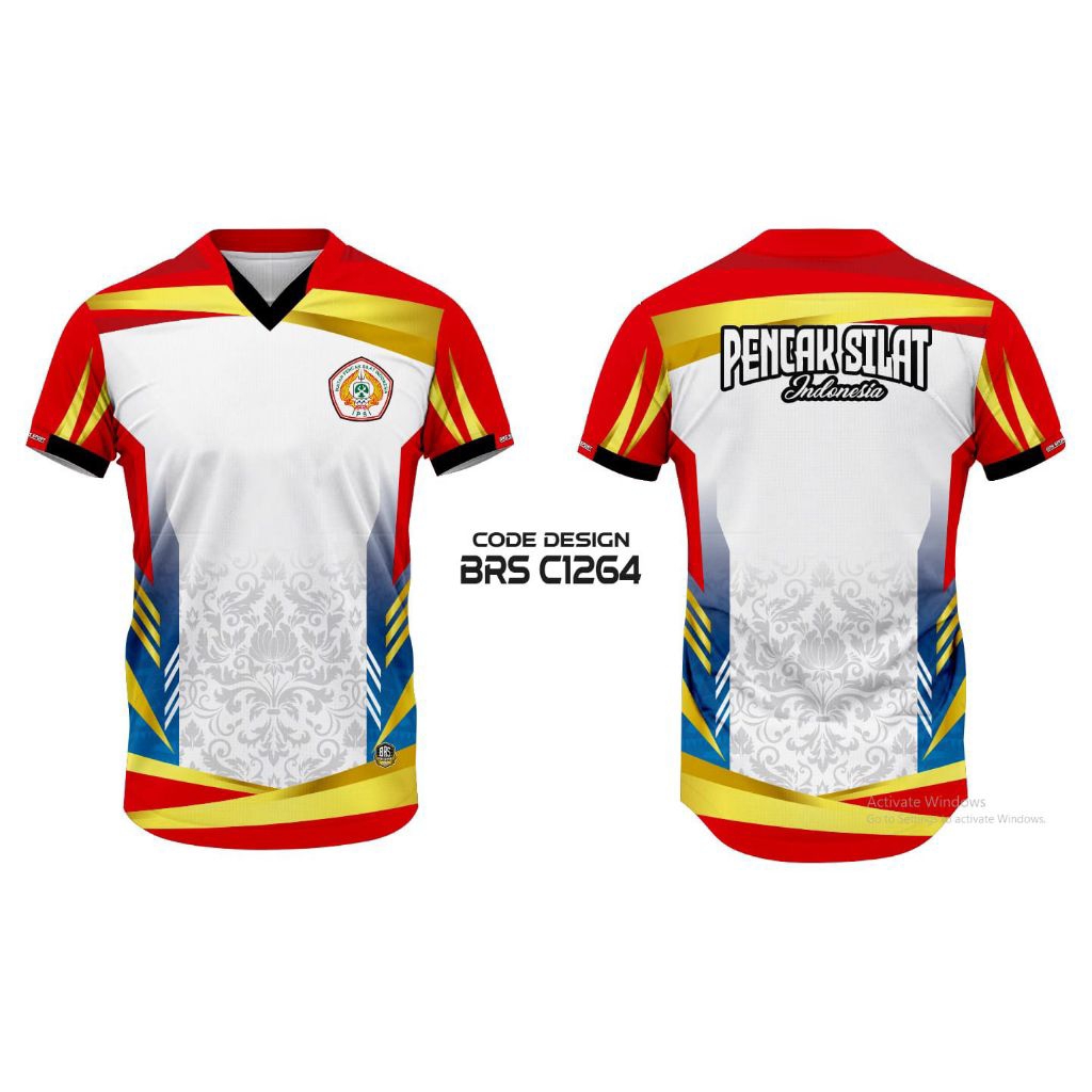 KAOS Jersey full  printing IPSI pencak silat Free custom Nama dan Warna
