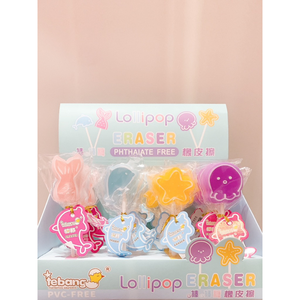 

PENGHAPUS PENSIL LUCU BENTUK LOLLIPOP,ERASER UNIK LUCU LOLLIPOP