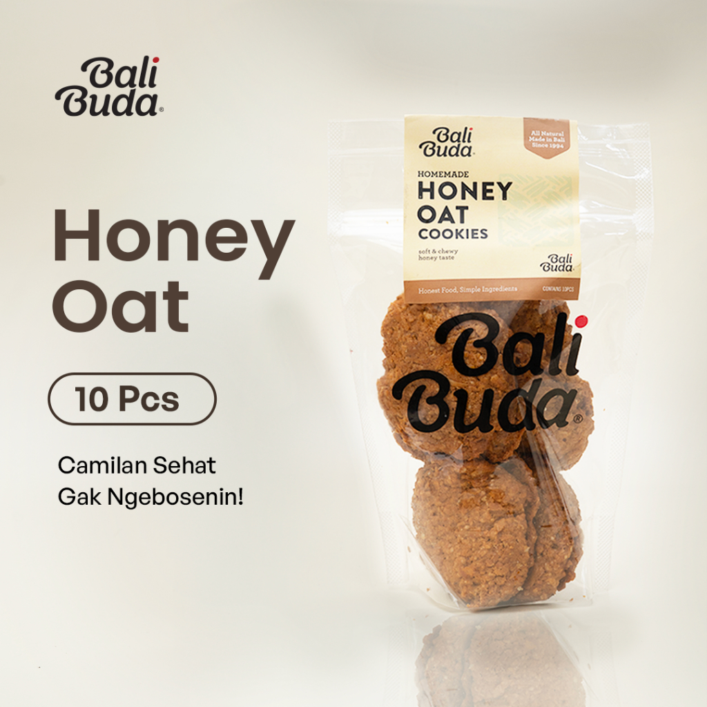 

Bali Buda - Cookies Honey Oat 10 Pcs / Kue Serat Madu Tanpa Pengawet