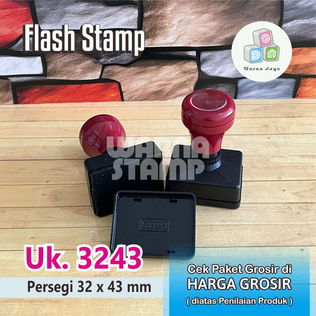 

Gagang Stempel Flash 3243 mm Grosir Paket 3 - 24 Biji / Gagang Stamp Flash Persegi Panjang / Hanya Gagang Saja