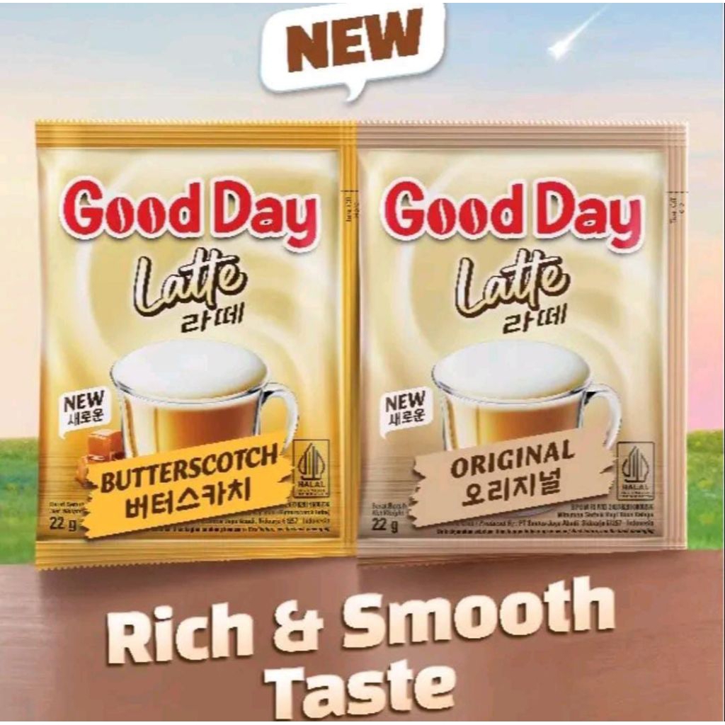 

good day latte rencengan isi 10 pcs 22gr