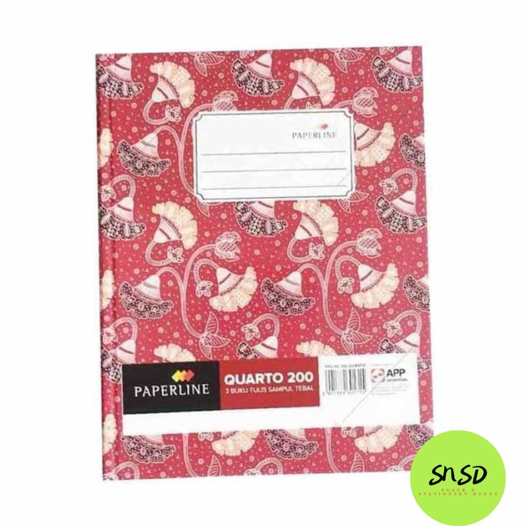 

Buku tulis paperline isi 200 lembar Quatro sampul tebal