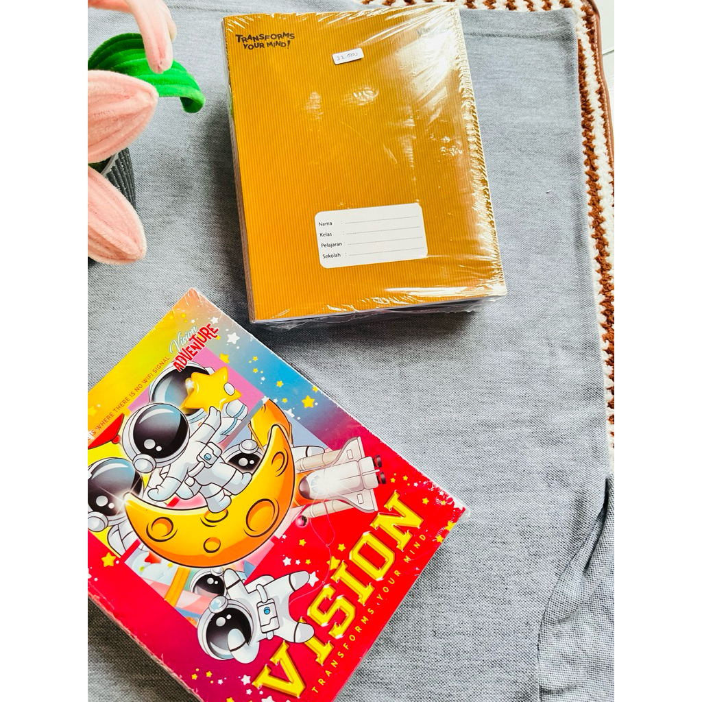 

buku tulis vision dengan sampul dan tanpa sampul 10 buku 38 lembar
