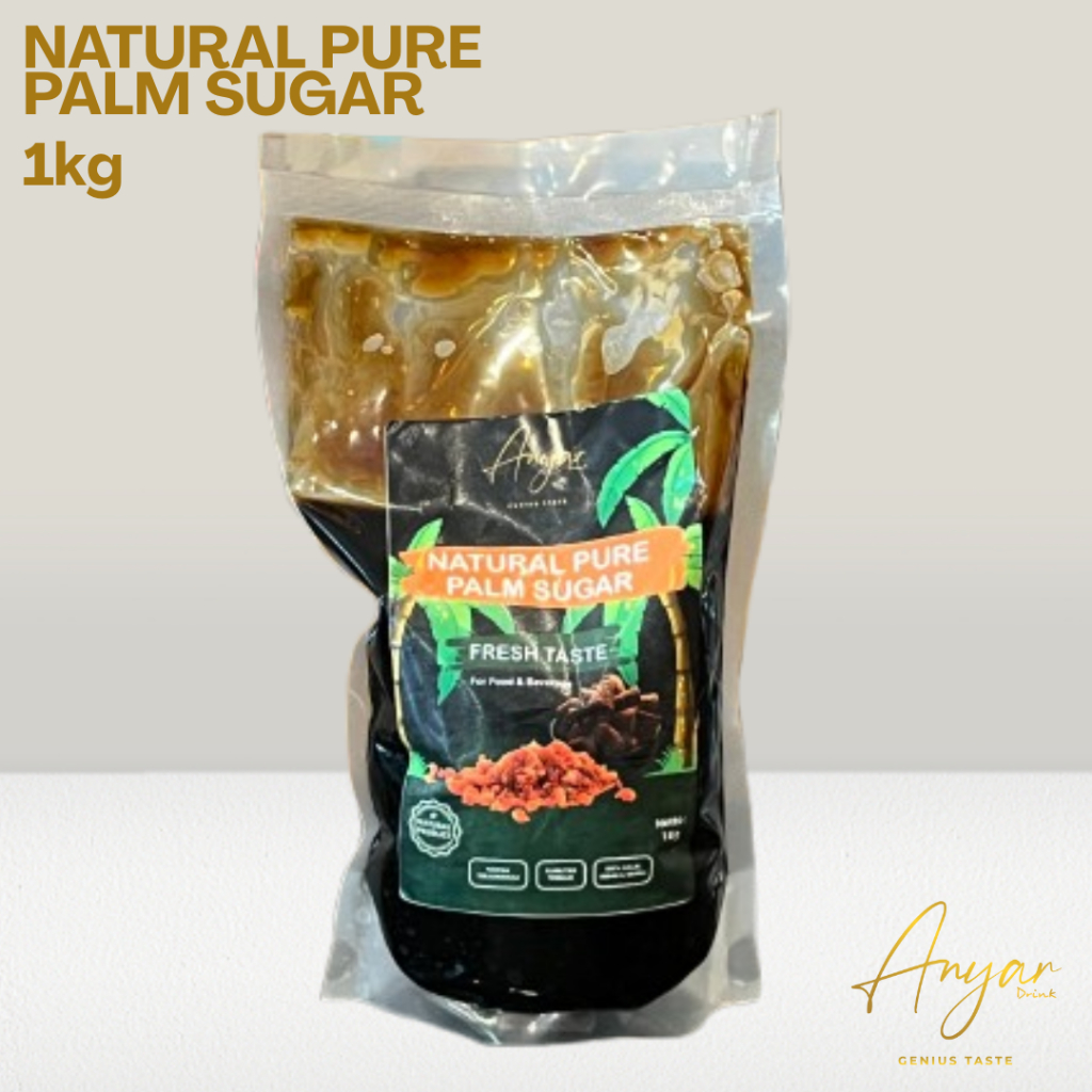 

Anyar Drink - Gula Aren Cair Alami Murni Kemasan 1kg - Natural Pure Palm Sugar 100% Organik - Natural Palm Sugar Premium