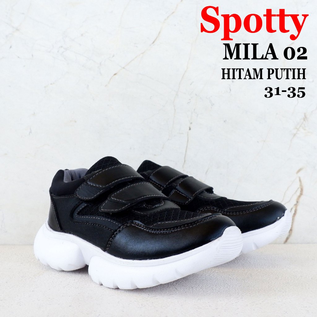 Sepatu SPOTTY - size 31-40 - VIVIAN / MILA / EVELYN / AMEL / ZELDA / ARIANA - sepatu anak sekolah - 