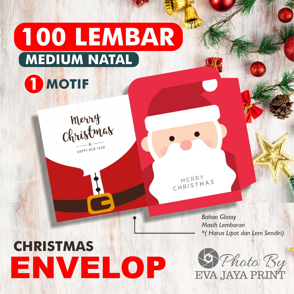 

PILIH MOTIF 100 LEMBAR AMPLOP NATAL MEDIUM