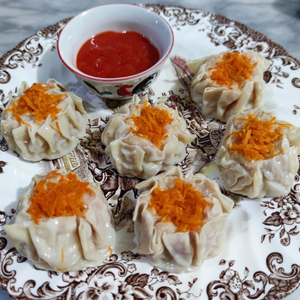 

Siomay somay ayam frozen 6pc ny liauw homemade / enak / dimsum