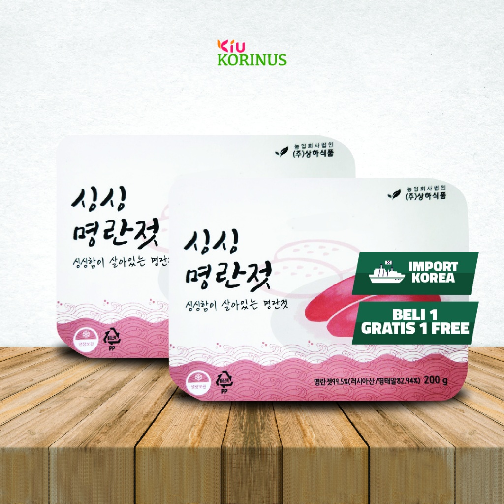 

BUY 1 GET 1 FREE K- Seasoned Pollack Roe/Makanan Korea/ Telur ikan Pollack Berbumbu 200g