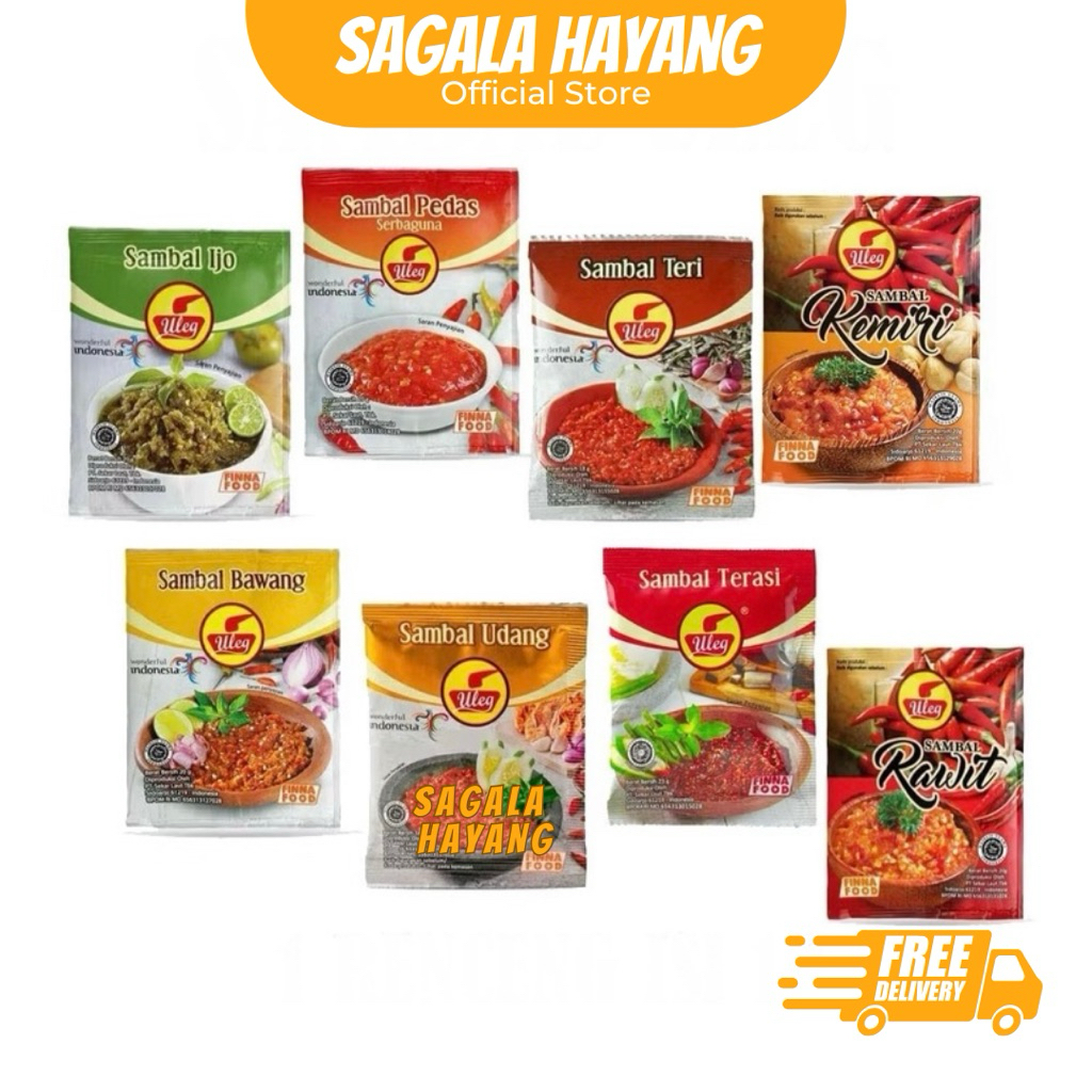 

( SAGALA HAYANG ) 1 Pak isi 10pcs Sambal Uleg -18 gram