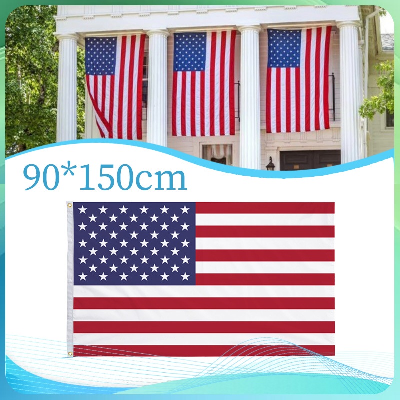Amerika Usa Flag Bendera Amerika Serikat Bendera Amerika Untuk Kamar 90*150cm