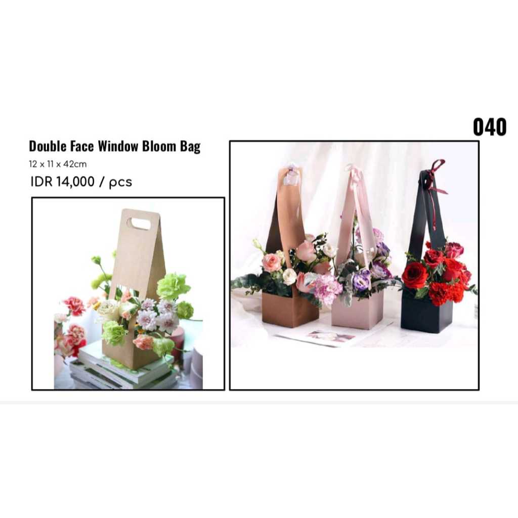 

MY Supplies - Double Face Window Bloom Bag Tas Wadah Buket Bunga Jendela