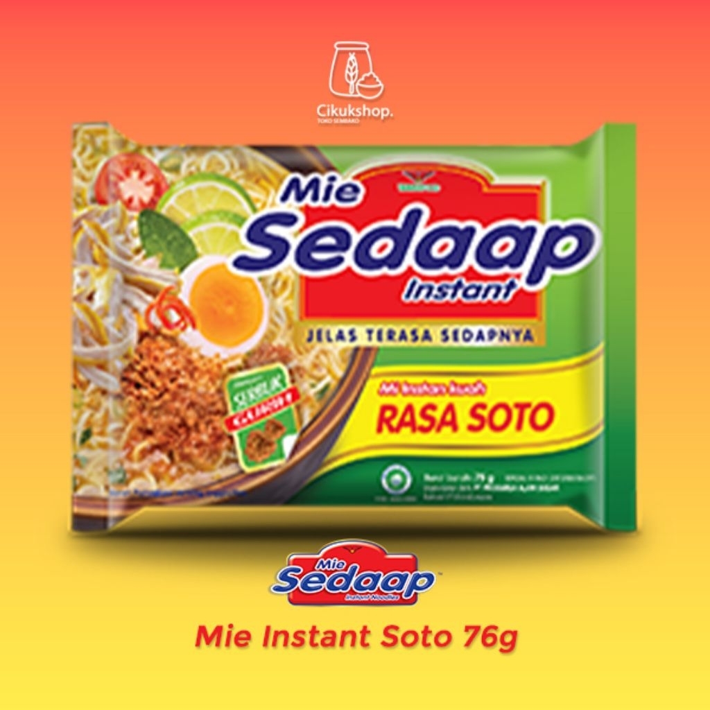 

Mie Sedaap Soto 76 gr - Mie Instant Soto 76 gr