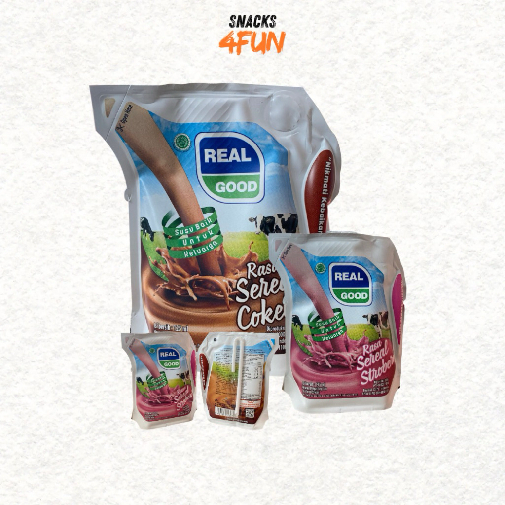 

Minuman Susu Real Good Pouch 125ml ( 5 pcs )