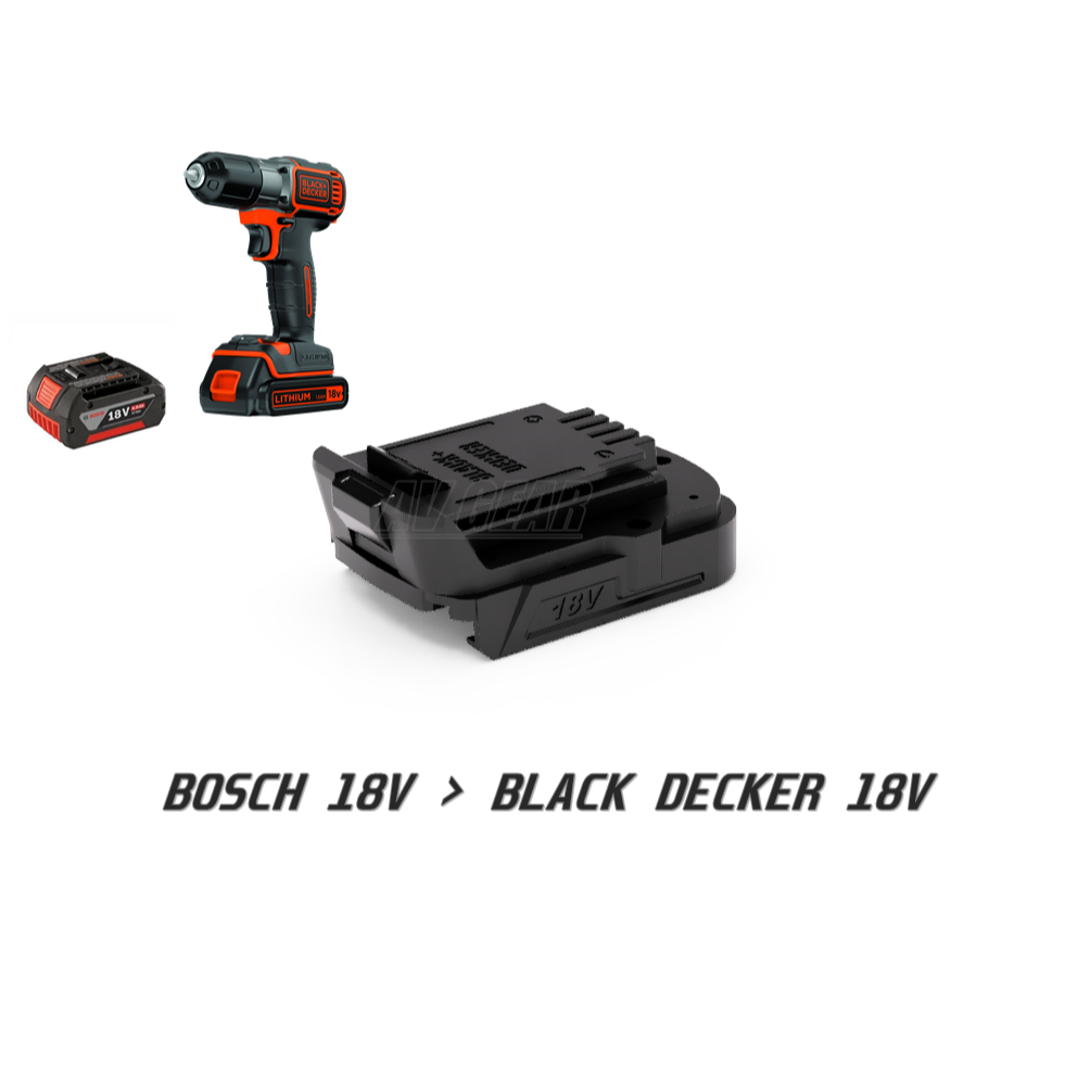 Adapter Black + Decker | Bosch 18v ke Black + Decker