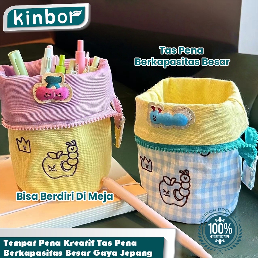 

Tempat Penyimpanan Alat Tulis Bahan Kain / Tempat ATK Unik Pouch Bahan Kain