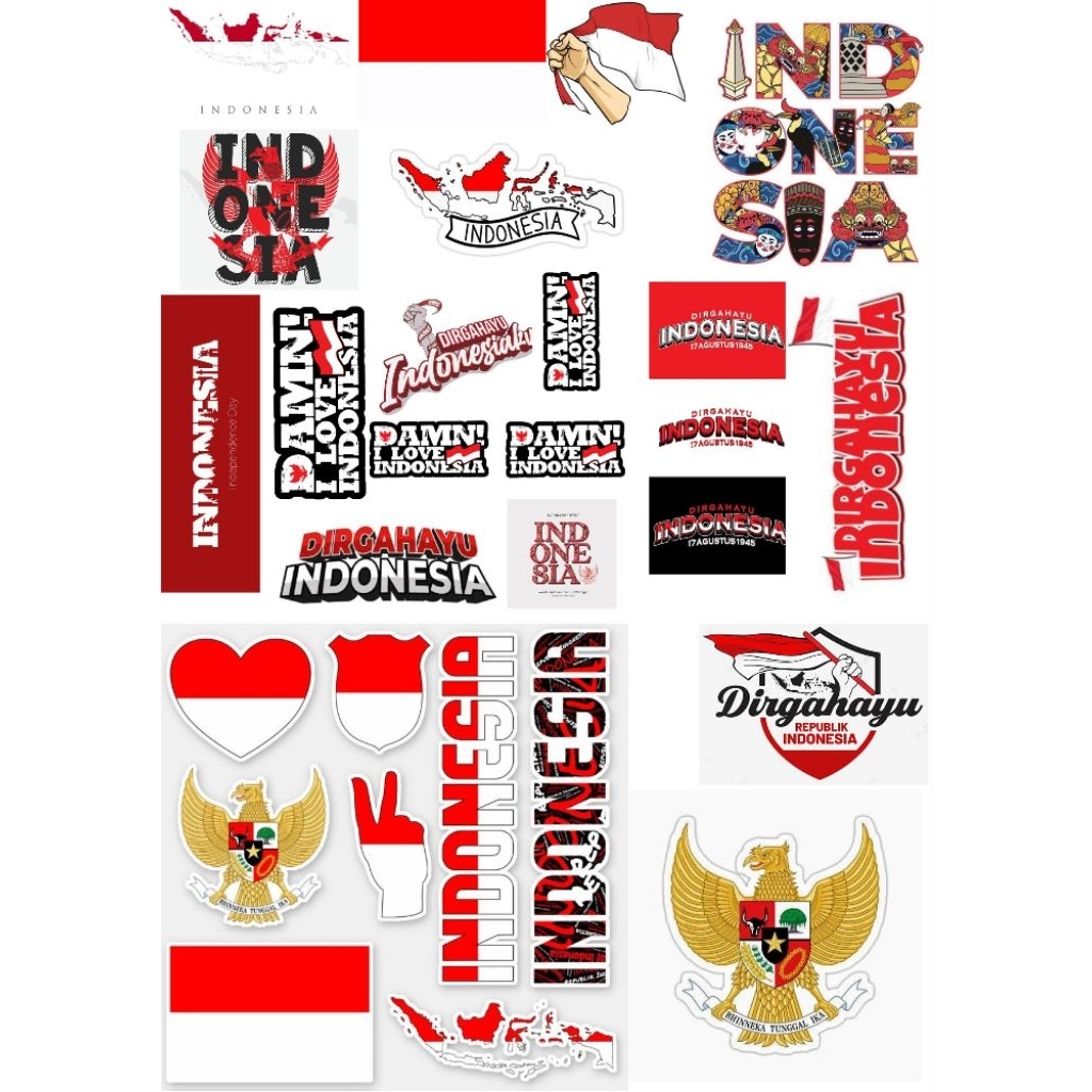 

sticker dirgahayu indonesia anti air