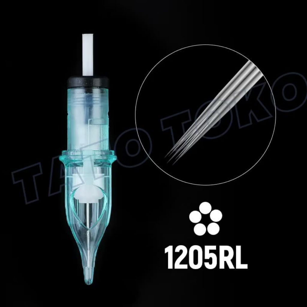 Jarum Tatto Catridge 05RL untuk Garis / Outline. Selembar isi 5 Batang. Jarum Tatto Dengan kualitas 