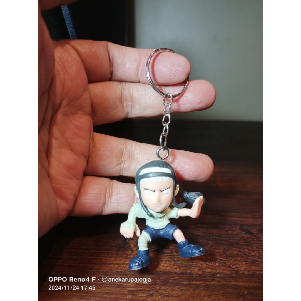 gantungan kunci action figure neji hyuga kecil rare