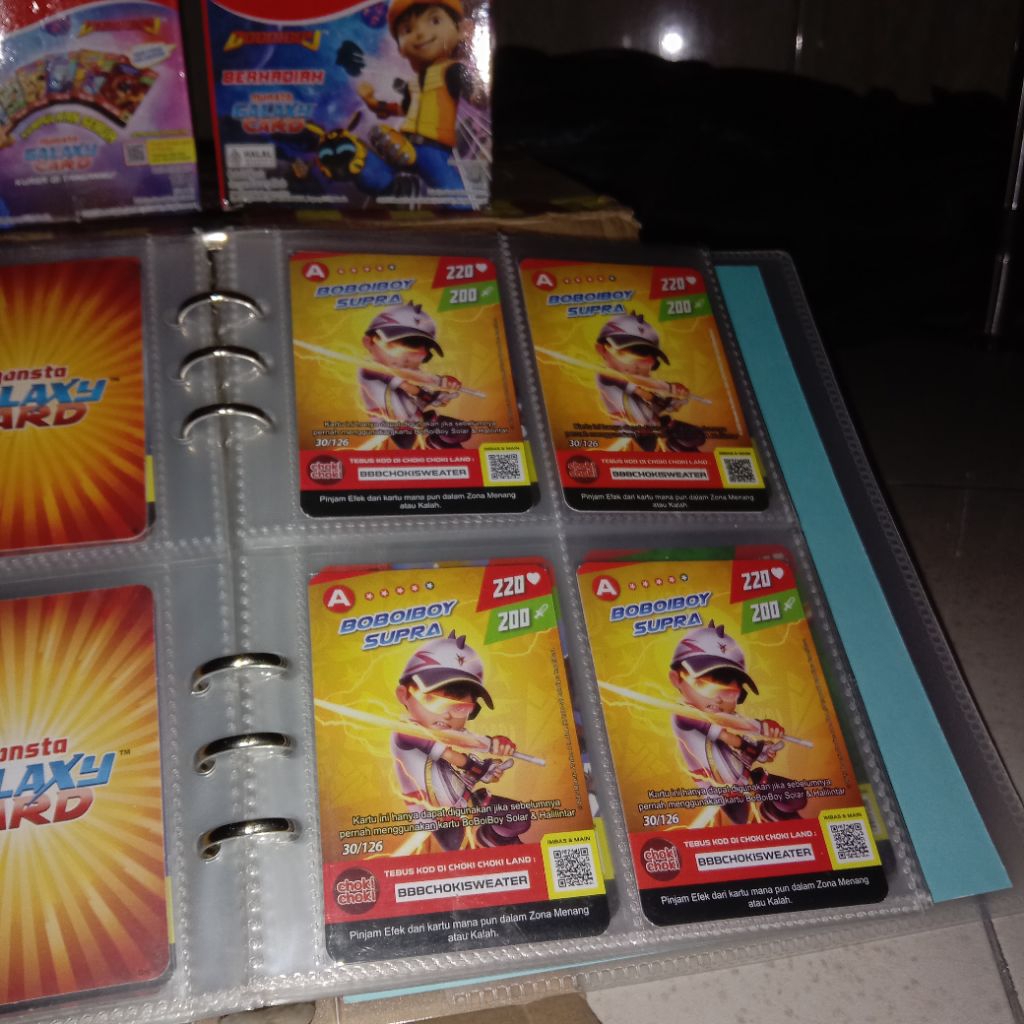 Kartu 30/126 Boboiboy Supra — Choki Choki Monsta Galaxy Card Indonesia