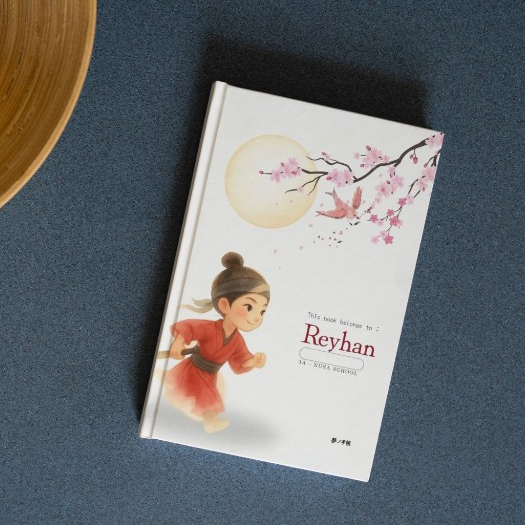 

Sampul buku anak custom nama aestetic-A5