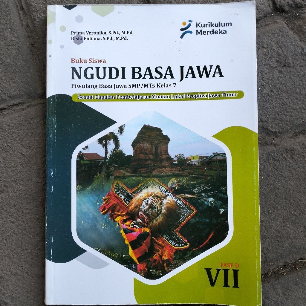 BUKU PELAJARAN / NGUDI BASA JAWA KELAS VII KURIKULUM MERDEKA ORIGINAL