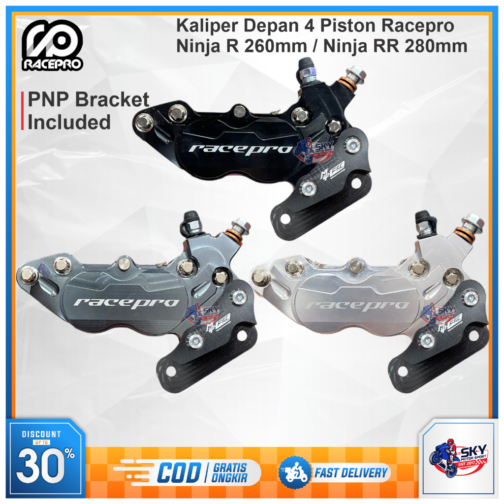 Kaliper Depan Racepro Ninja R Disc 260mm / Ninja RR Disc 280mm 4 Piston Original