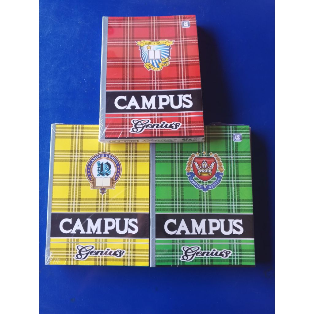 

Buku Tulis 42 Lembar Boxy Campus Genius 1 Pak Buku Sekolah Besar (6pcs)