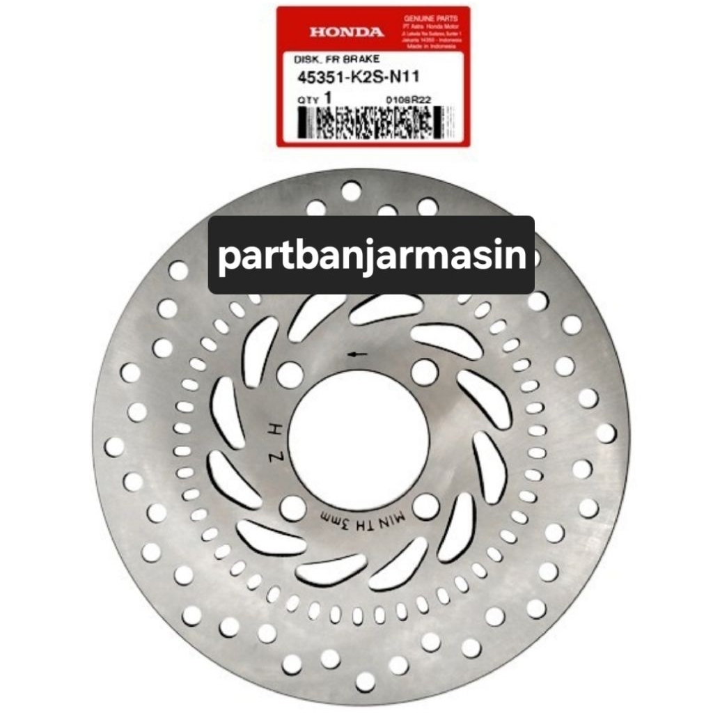 45351K2SN11 PIRINGAN CAKRAM DRPAN VARIO 160 ABS PIRINGAN CAKRAM TIPE ABS VARIO 160 PIRINGAN CAKRAM A