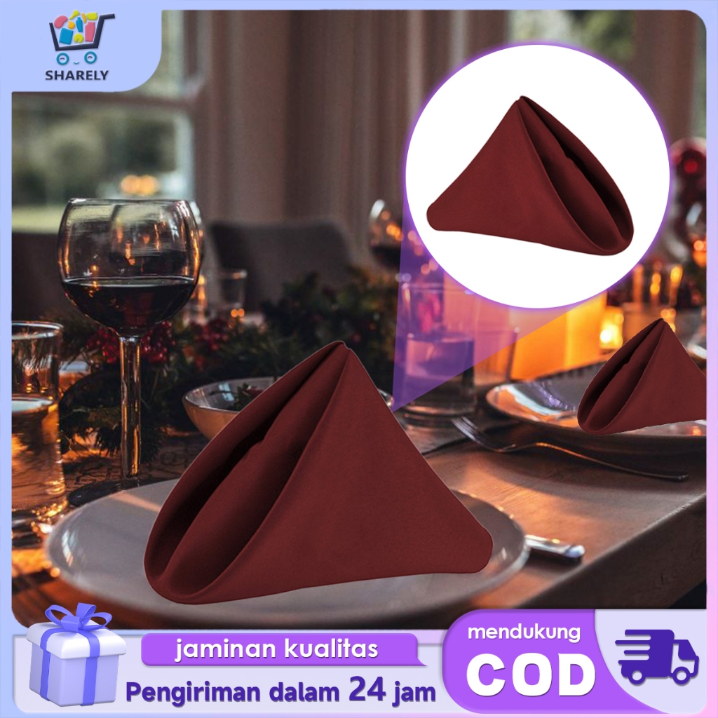 Serbet Napkin Hotel Full Cotton Table Napkin Serbet Makan Merah Kain Serbet Untuk Restoran Cafe