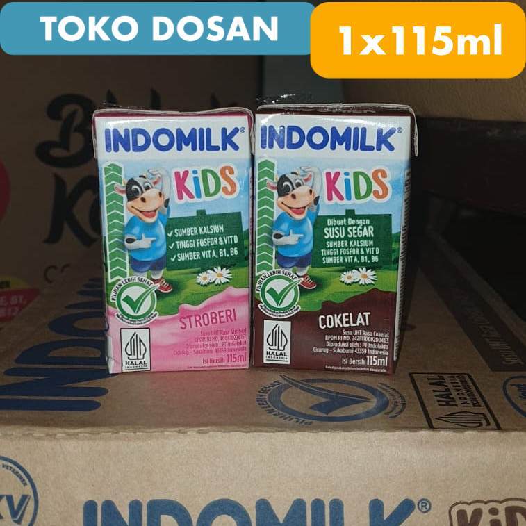 

Indomilk Kids Stroberi/Strawberry & Cokelat 115ml EXP 2026