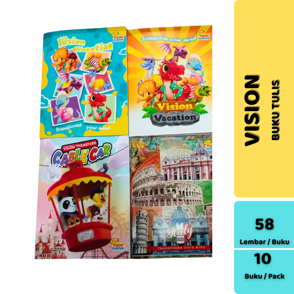 

(ECER) BUKU TULIS VISION 58 LEMBAR