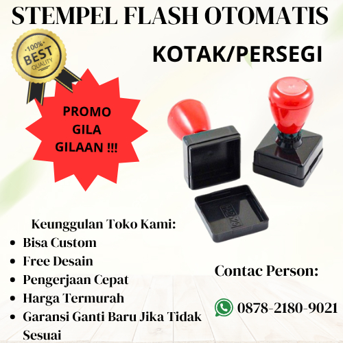 

STEMPEL FLASH OTOMATIS KOTAK/PERSEGI