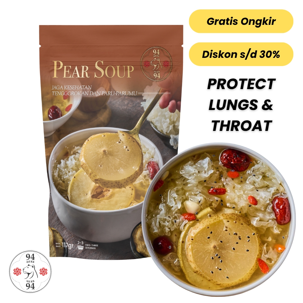 

Pear Herbal Soup / Sup Anti Batuk/ Cia Po / Xiao Diao Li Tang / Sup Pir 9 bahan / Batuk Herbal