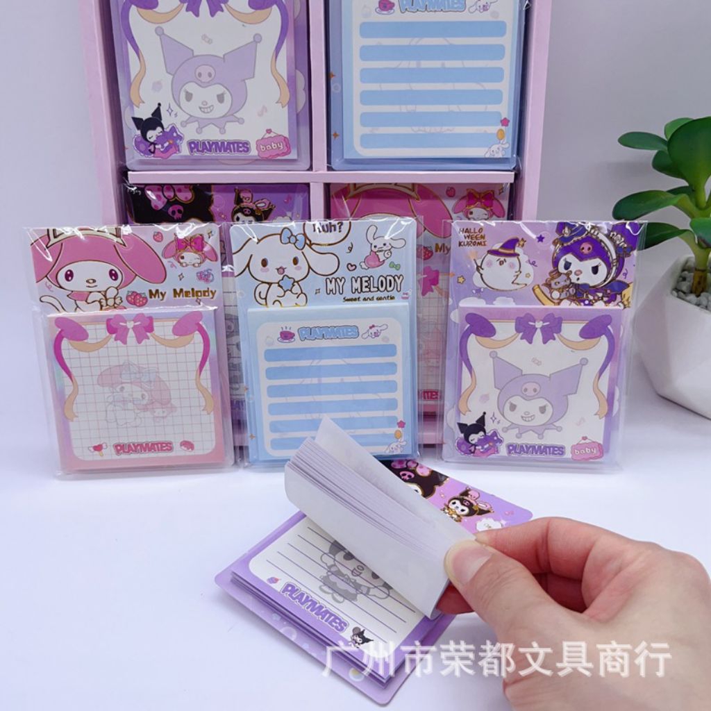 

ATK.SUKSES COD Sticky Note Motif Sanrio / Memo Stiker / Memo Kertas / Pengingat / Stiker Note Kuromi