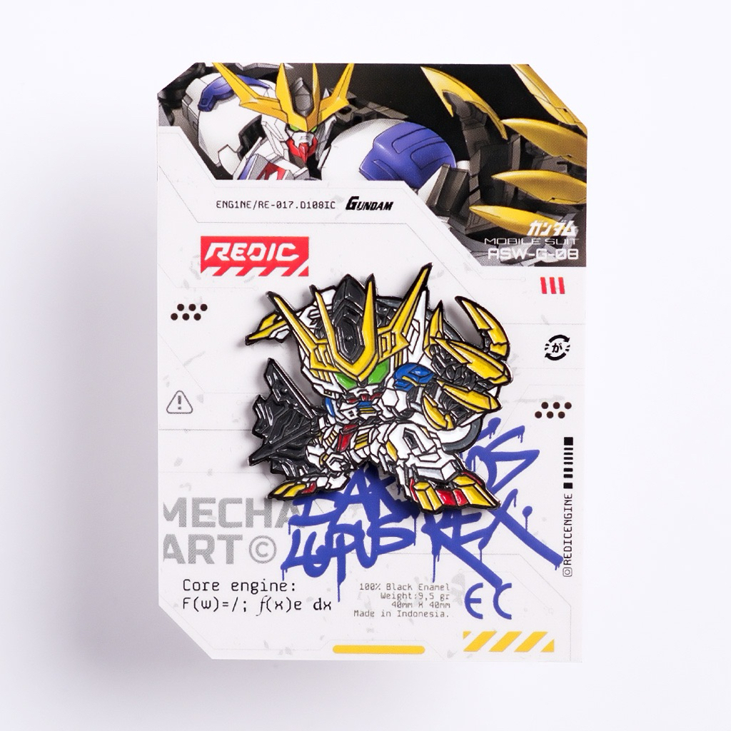 Pin Enamel Gundam SD - Barbatos Lupus Rex