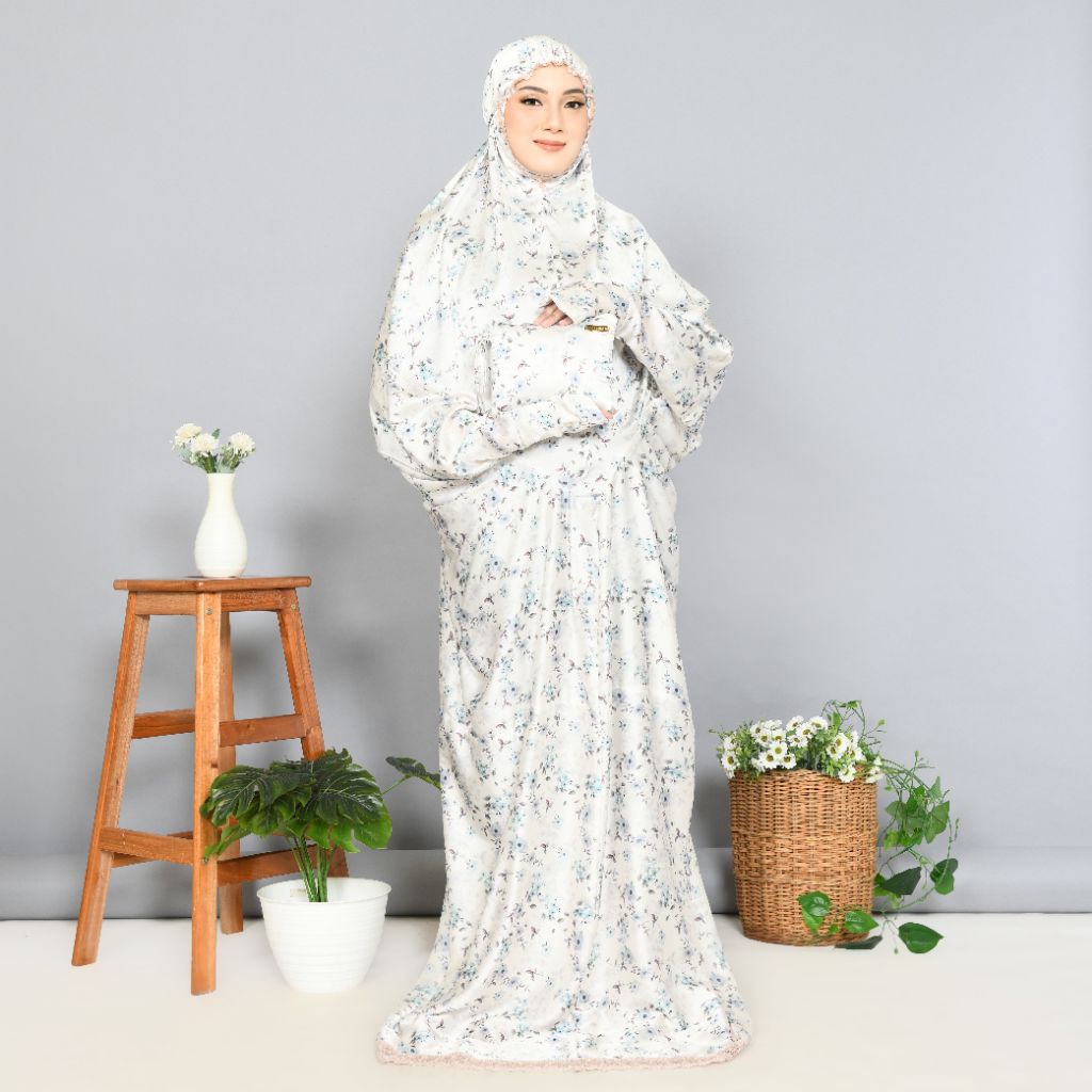 Diskont Mukena Terusan Dewasa Bahan Sutra Silk Premium/Mukena Terusan Adem Halus Lembut Nyaman