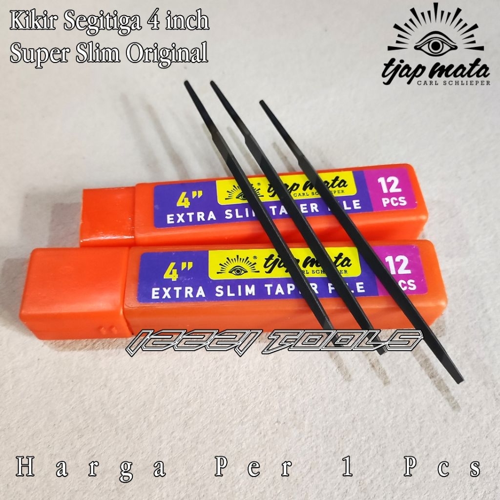 Kikir Tjap Mata Original 4 Inch Kikir Gergaji Model Segitiga Cap Mata 4"