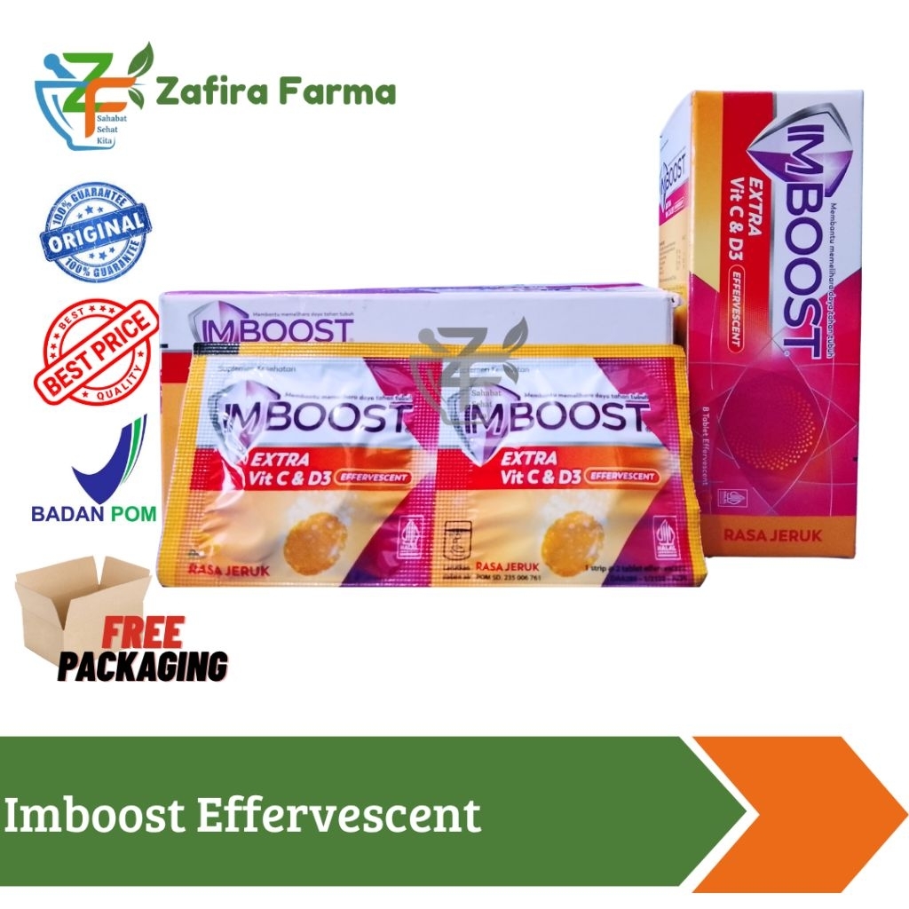 Imboost Effervescent Botol isi 8 Sachet isi 2 tablet