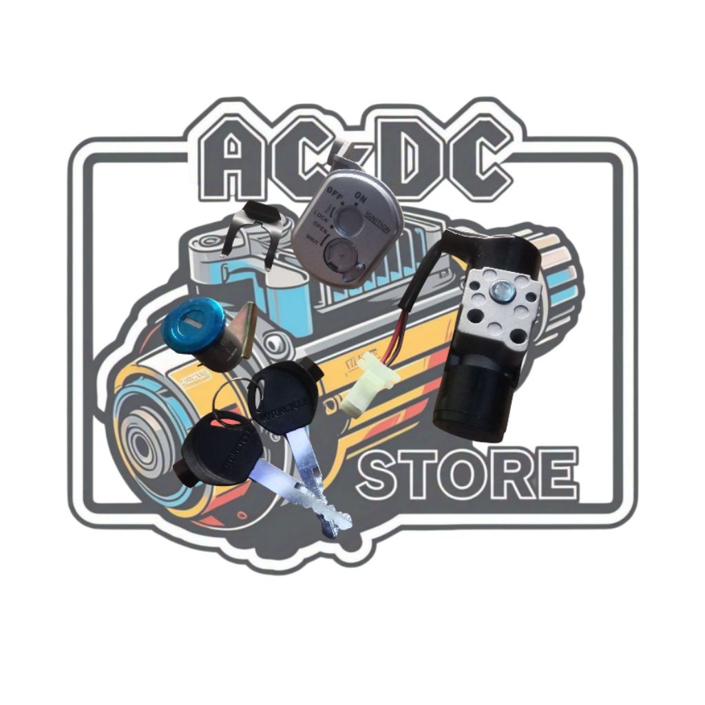 kunci kontak beat karbu fullset, kunci kontak honda beat karbu