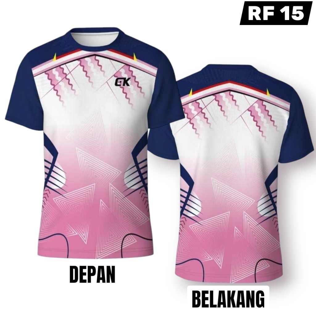 COD KAOS OLAHRAGA PRIA & WANITA FULL PRINTING JUMBO JERSEY BOLA VOLI PREMIUM IMPORT BAJU BADMINTON F