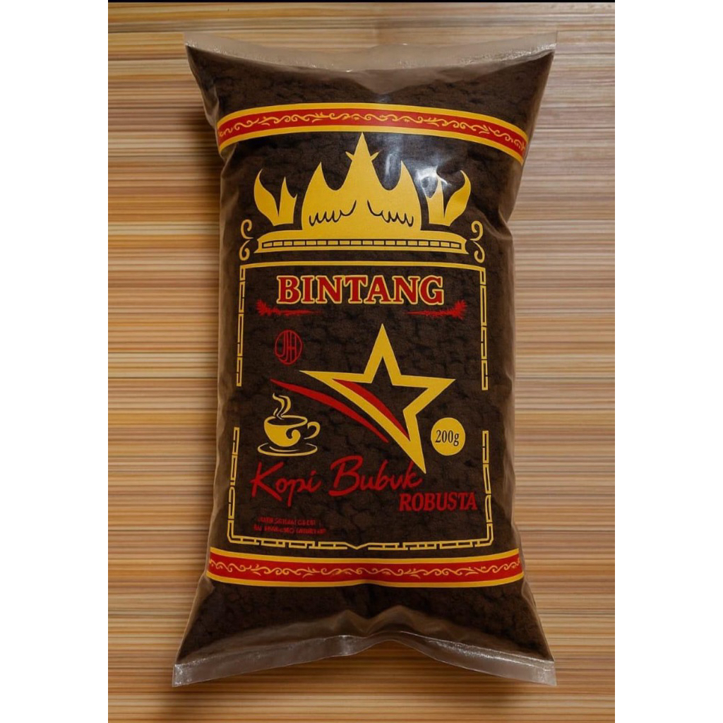 

Kopi Bubuk Robusta Bintang 200gr – Cita Rasa Khas Lampung