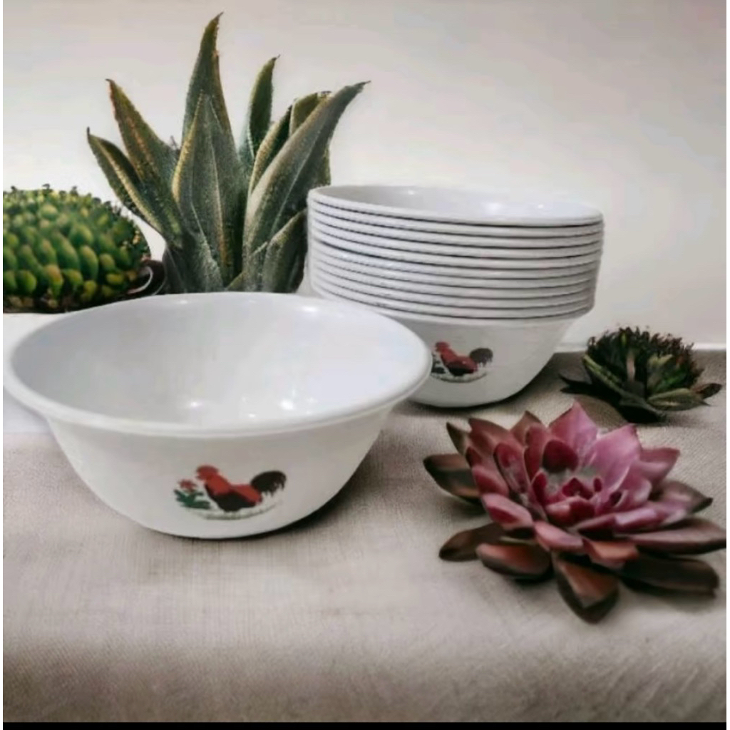 Mangkok ayam SL | mangkok plastik ayam | mangkok plastik bulat