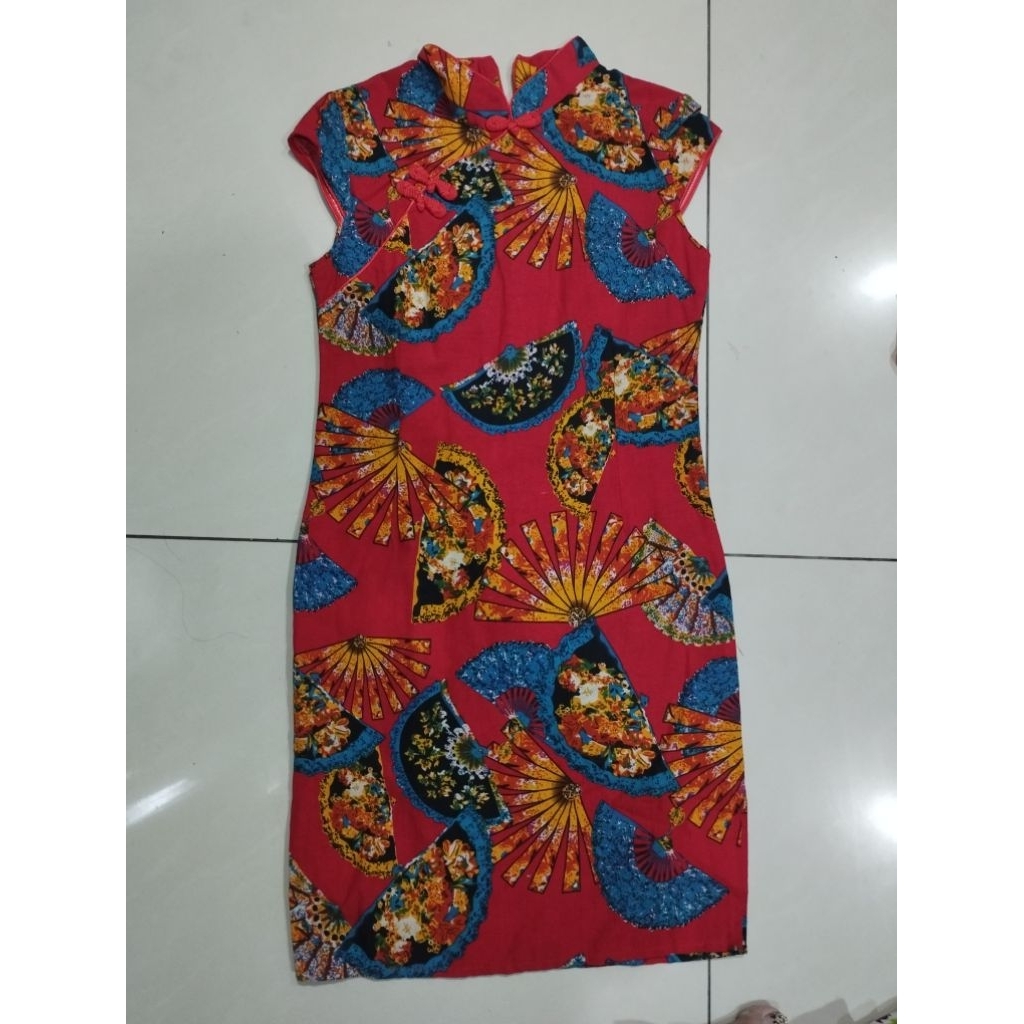 Preloved Dress Cheongsam Wanita