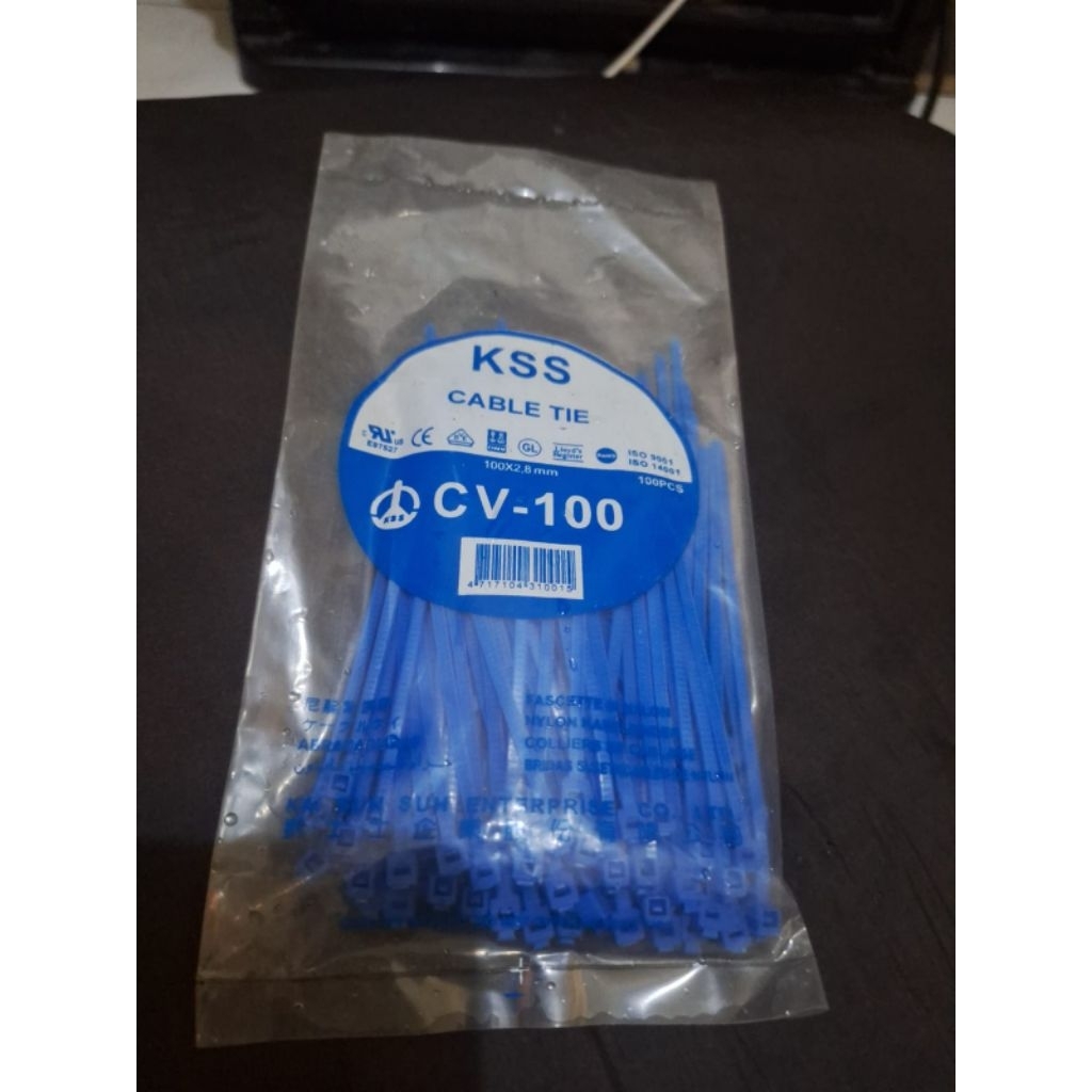 

kabel ties KSS 10cm cv-100mm 100pcs biru