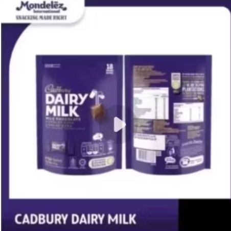 

(Cod)Cadbury Dairy Milk Cokelat Isi 18 Mini Bites termurah