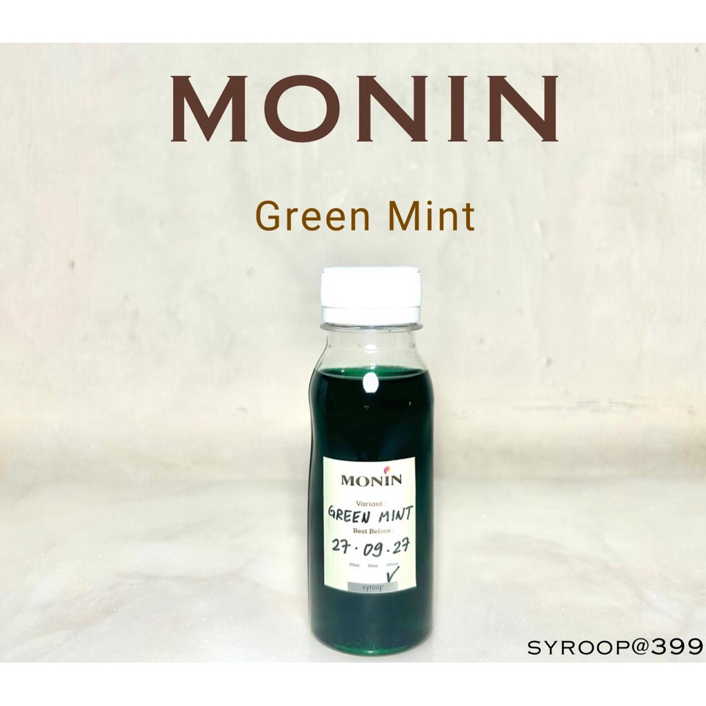 

Monin Syrup Repack Green Mint Coffee Sirup 30ml 50ml 100ml