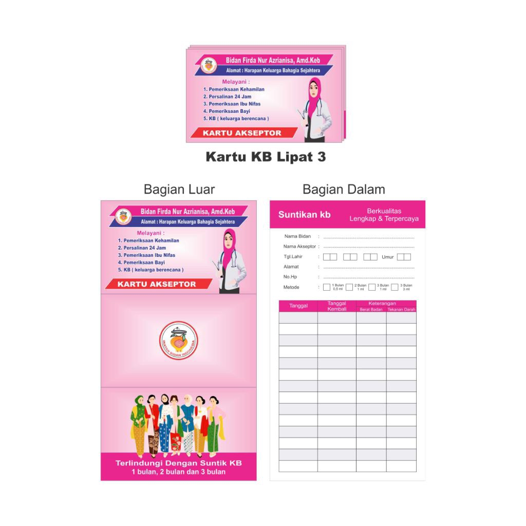 

Kartu Akseptor Lipat 3