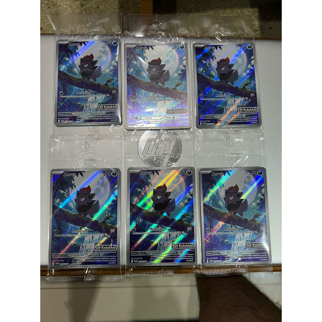 6x Promo Zorua Set Kolektor Hitam/Putih Pokemon Indonesia