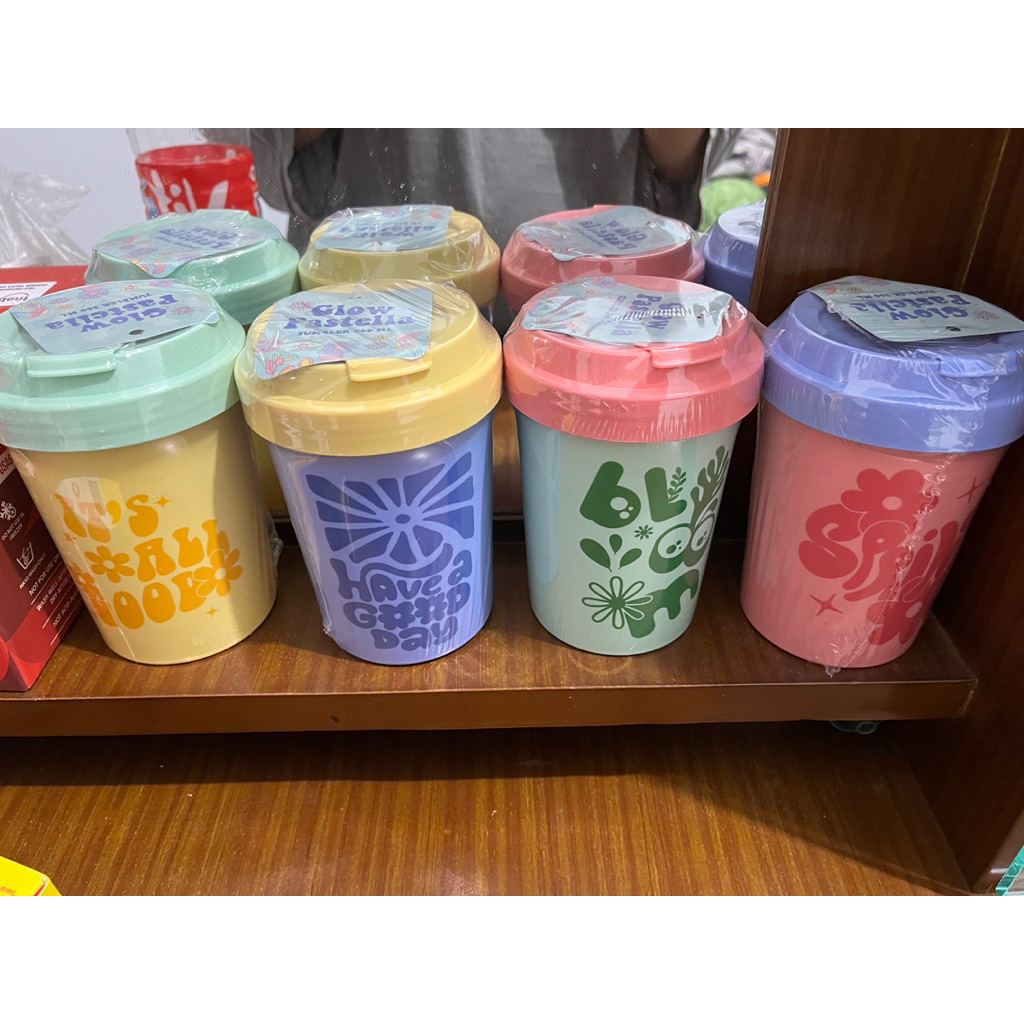 TUMBLER PLASTIK GLOW PASTELLA CANTIK IMUT