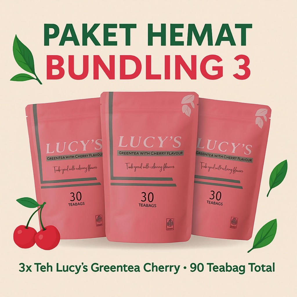 

[Paket 1,5 bulan] Teh Herbal Lucy’s - 2in1 Detox & Slimming tea